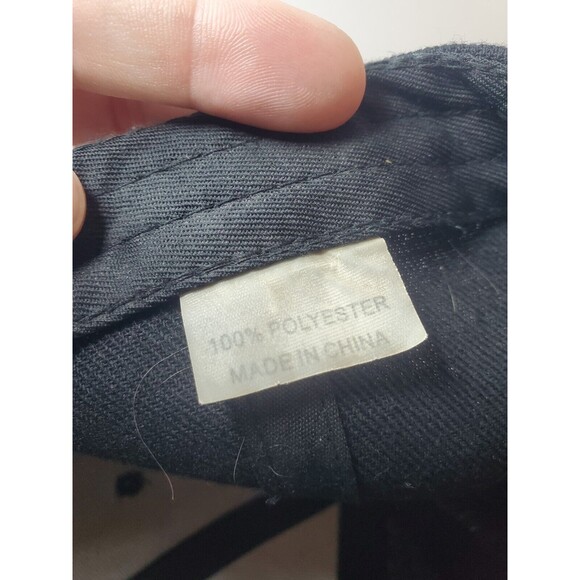 Vans Drop V Snapback Skate Hat Cap Black Wide White Flat Bill Embroidered Logo - Picture 7 of 7